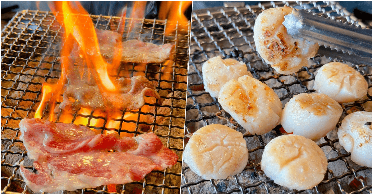 【田季發爺】高雄燒肉吃到飽，天使紅蝦、生蠔、北海道干貝無限享用！