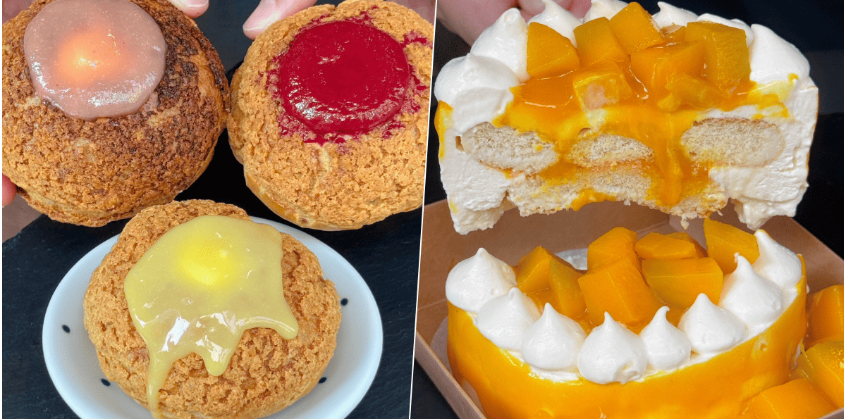 【倉熊手作甜點】高雄夏天必吃,爆量芒果提拉米蘇、Q皮.脆皮泡芙!