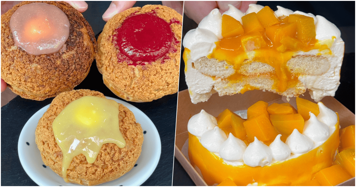 【倉熊手作甜點】高雄夏天必吃，爆量芒果提拉米蘇、Q皮.脆皮泡芙！