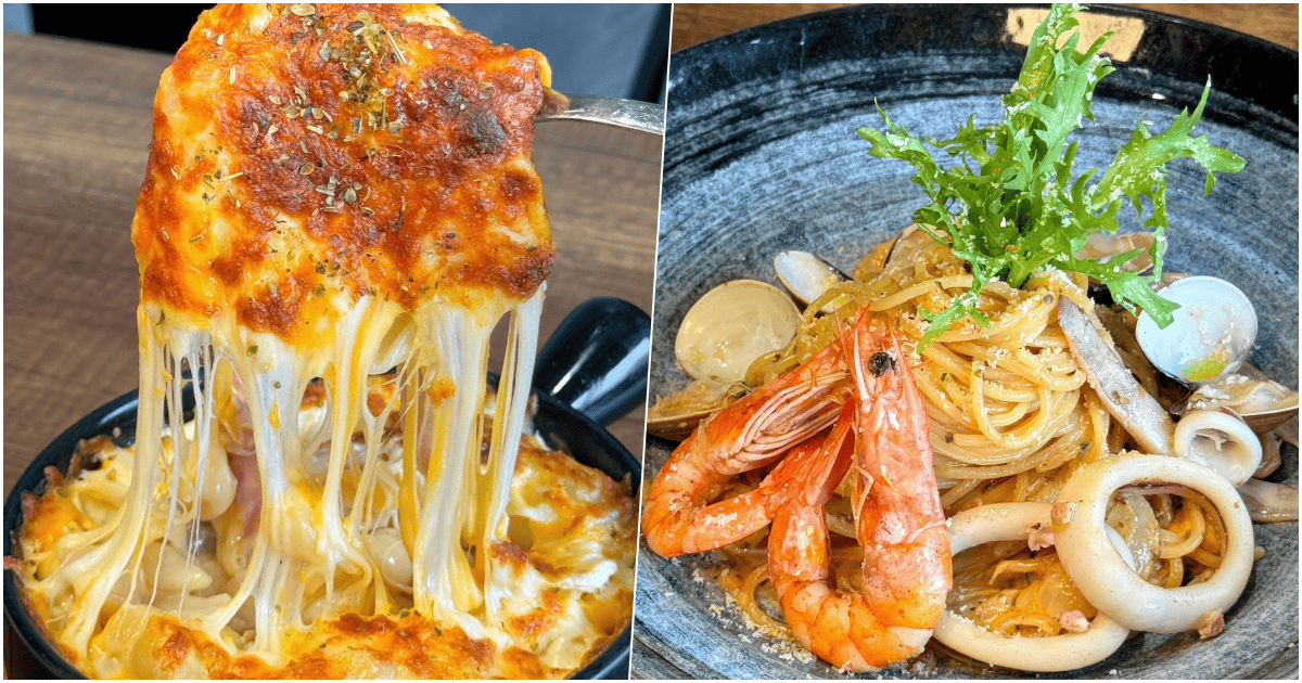 【黑盤PASTA】台南平價好吃義大利麵，起司控必吃爆量焗烤！